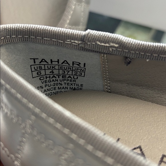 Tahari Gray Checkered Ballet Flats - Picture 7 of 7